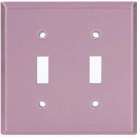 WorldAcc Metal Light Switch Plate Outlet Cover (Plain Lilac Purple - Single Toggle)