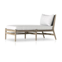 Wade Logan Bromell 55" Long Single Chaise with Cushions