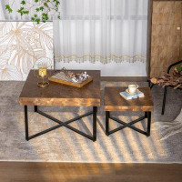 Millwood Pines Modern Retro Splicing Square Coffee Table