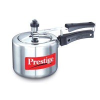 Prestige Cookers Prestige Cookers Nakshatra Plus 2.11-Quart Flat Base Aluminum Pressure Cooker