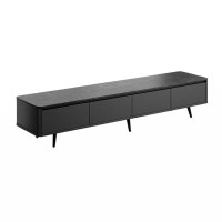 George Oliver Contemporary TV Stand With 4 Drawers Media Console For Tvs Up To 70", Handle-Free Design Modern Elegant TV