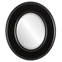 Charlton Home Woodley Framed Oval Accent Mirror