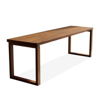 Lilac Garden Tools 94.49" Brown Rectangular Desk Solid Wood desks