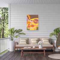 Trademark Fine Art Gigi Rosado  Yellow Table Outdoor  Canvas