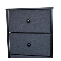 Latitude Run® Dresser Storage, 5-Drawer Fabric Organizer For Bedroom, Hallway, Closets - Black