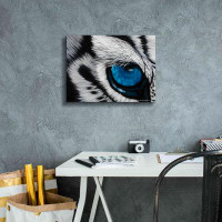 Latitude Run® Epic Graffiti 'Tiger Eye' By Jan Henderson, Giclee Tiger Eye by Jan Henderson - Wrapped Canvas Print