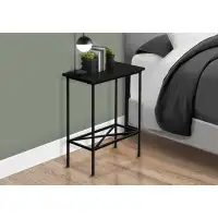 Ebern Designs ACCENT TABLE 24In. H BLACK METAL