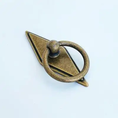Forge Hardware Studio Rhombus Antique Bronze Drawer Ring Pull - Medium