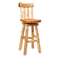 Loon Peak Lytle Solid Wood Counter Bar Stool
