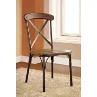 Williston Forge Industrial Style Dining Chairs Set of 2pcs
