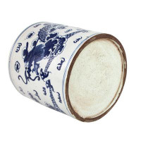 Legend of Asia Dragon Motif Porcelain Pot Planter