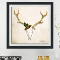Made in Canada - Union Rustic 'Western Holiday 2' by Jodi Framed Watercolor Painting Print