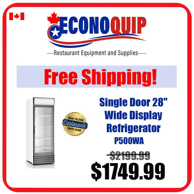 FREE SHIPPING-BRAND NEW Commercial Glass Display - Refrigerators in Other Business & Industrial in City of Toronto - Image 4