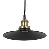Breakwater Bay 1- Light Dimmable Oil Rubbed Bronze Antique Shallow Canopy Pendant