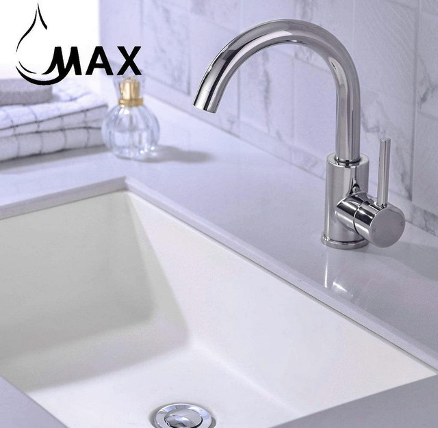 Bathroom Faucet Side Handle Swivel Spout Chrome Finish in Plumbing, Sinks, Toilets & Showers