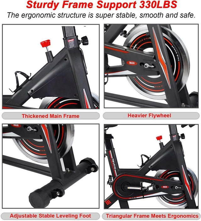 HUGE Discount | Exercise Bike, Indoor Cycling Bike Stationary, Comfortable Seat Cushion | FREE Delivery! in Exercise Equipment - Image 2