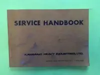 1969 Kawasaki H1 A1 A7 W1 W2 Service Handbook