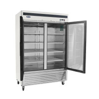 Atosa MCF8703GR 54 Inch Glass Door Freezer – Two Section Stainless Steel