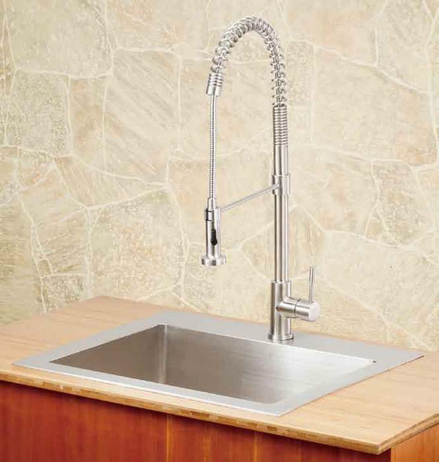 Lenova Kitchen Faucet - SK200 Pull Down Solid Stainless Steel in Plumbing, Sinks, Toilets & Showers - Image 2