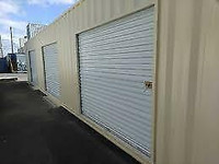 New White 7 x 7 Shipping Container, Green House Roll-up Doors
