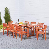 Rosecliff Heights Raposo 9-Piece Dining Set