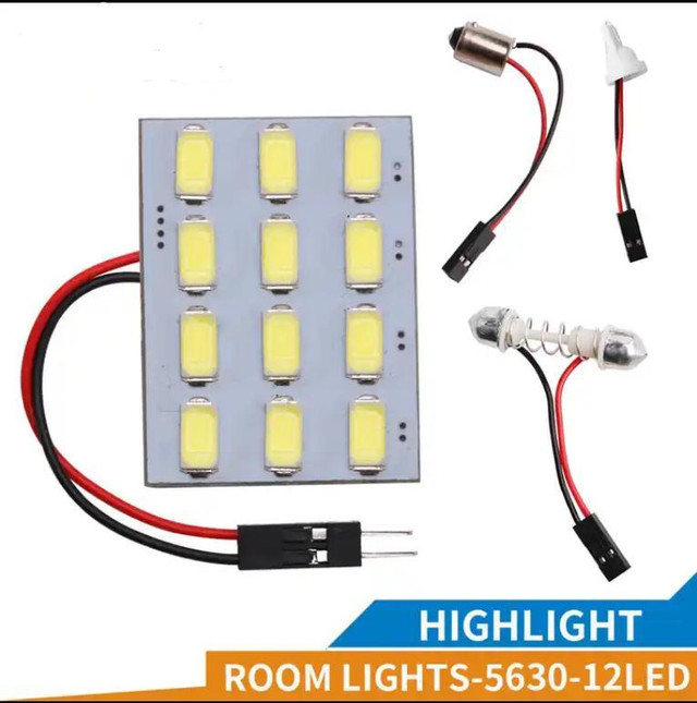 LED DOMELIGHT 5630 12/24/48Bulbs white color (4pack) T10&festoon in Other Parts & Accessories - Image 2