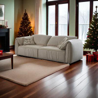PULOSK 110.21" White Technology cloth Modular Sofa cushion couch