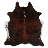 Foundry Select NATURAL HAIR ON Cowhide RUG EXOTIC WHITE BELLY BACKBONE 2 - 3 M GRADE A