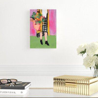 Mercer41 Fashion Girl With Plants In Purse Print On Canvas