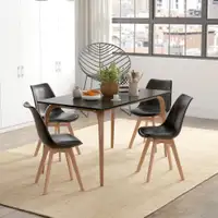 Dining Chair 18.5" L x 22.8" W x 31.9" H Black