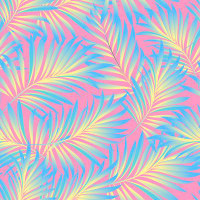 Bay Isle Home™ Seamless Pattern From Tropical Plant Leaves 101047415