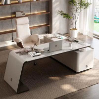 My Lux Decor Light Luxury And Extremely Simple Slate Desk, Modern Office Desk, High-End Study Desk, Computer Desk, House