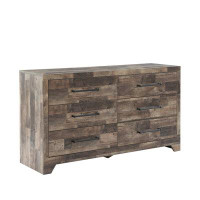 Millwood Pines 6 Drawers Double Dresser