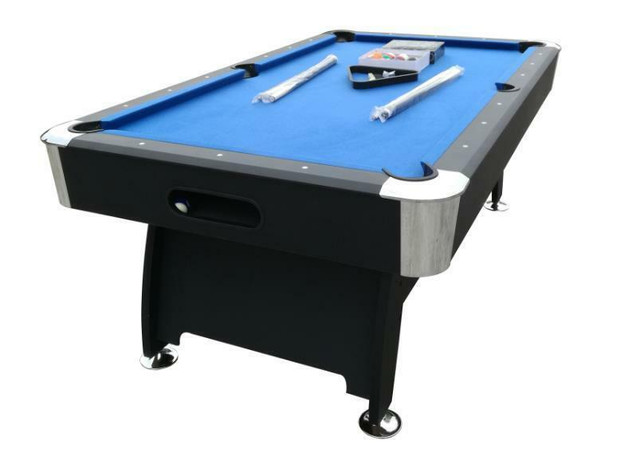 NEW 7 FT POOL TABLE & BALL RETURN FULL SIZED TABLE KBL812 in Other in Alberta