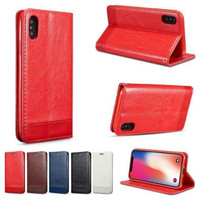 iPhone XS   BOTH SIDE MAGNETIC HIGH QUALITY LEATHER CASES WITH CARD HOLDER SLOTS
