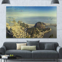 Design Art 'Rio De Janeiro with Copacabana' Photographic Print on Wrapped Canvas