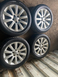 225/55R17 Set of 4 rims and tires that  come off from a 2006 Chrysler 300.