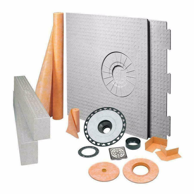 Schluter® KERDI SHOWER KIT 48x48, 72x72 48x72 &amp; 38x60 ( Complete Kit - Kit No Drain Grate - Kit No Drain Component ) in Plumbing, Sinks, Toilets & Showers