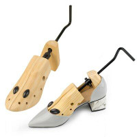 Rebrilliant Wooden Adjustable Shoe Stretcher Large Expander Men Women Boot Shoe For 42-46 Size (Set Of 2)