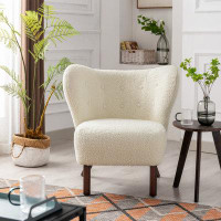GZMWON Wingback Tufted Side Chair-32.61" H x 30.81" W x 30.11" D