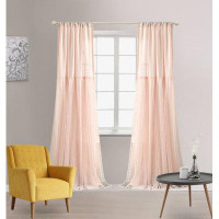 Ebern Designs Tulle Skirt Solid Window Curtain Panel Pair