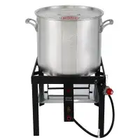 Feasto 100QT Aluminum Boil Kit with Basket Perfect for Seafood Boiling