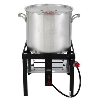 Feasto 100QT Aluminum Boil Kit with Basket Perfect for Seafood Boiling in Stoves, Ovens & Ranges