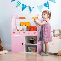 Kids Storage Cabinet 25.8" x 11.6" x 36.6" Pink