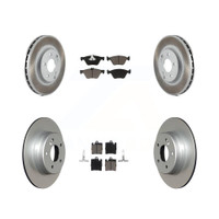 Front and Rear Disc Rotors and Ceramic Brake Pads Kit by Transit Auto KGC-100812