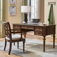 Recon Furniture 62.99"Brown Modern Desk Set