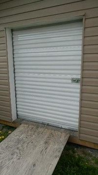 New White Roll-up Shed door 5 x 7