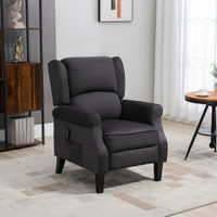 Massage Recliner Chair 30.7" x 33.1" x 39.8" Black