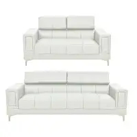 Latitude Run® 2-Pcs Wood Frame Sectional Sofa With Tufted Back