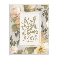 Stupell Industries Be Done In Love Motivational Phrase Blush By House Fenway